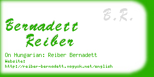 bernadett reiber business card